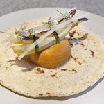 Butter beans taco, peanut sauce