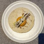 Butter beans taco, peanut sauce